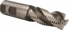 Hertel 1" Diam, Coarse Pitch, 2" LOC, 3 Flute Cobalt Roughing Square End Mill...
