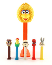 Pez Candy Dispenser Lot Big Bird 12" & Taz Bugs Spider-man Stormtrooper Chick