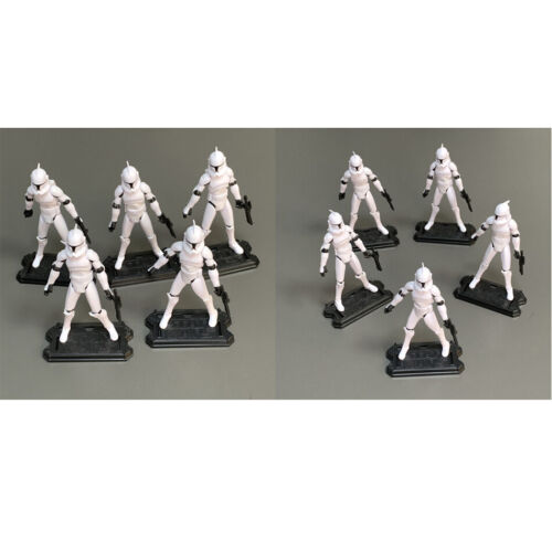 10PCS/Lot 3.75" Star Wars Clone Wars No.5 Clone Trooper w/ Base Guns Figure Toy - Bild 1 von 9