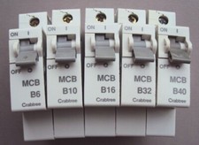 CRABTREE STARBREAKER TYPE B MCB 6 10 16 20 32 40 AMP M6 B6 B10 B16 B20 B32 B40