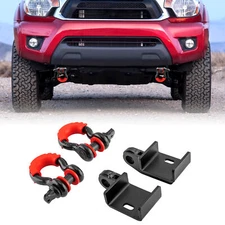 For Toyota Tacoma 2009-2023 (Front Tow Hook) + (D-Ring Shackles)