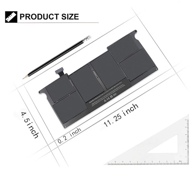A1406 Battery for Apple MacBook Air 11 inch A1370 mid-2011 A1465 mid-2013 - Image 2 of 3