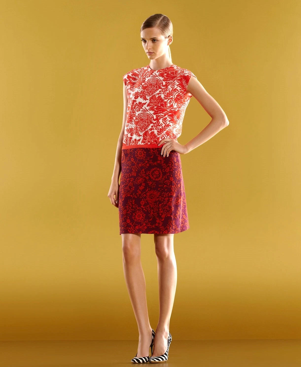 Robe t shirt florale authentique Gucci Runway soie authentique NEUVE, 284037