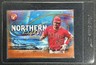 MIKE TROUT 2024 TOPPS PRISTINE #NL-7 NORTHERN LIGHTS ORANGE REFRACTOR 17/25