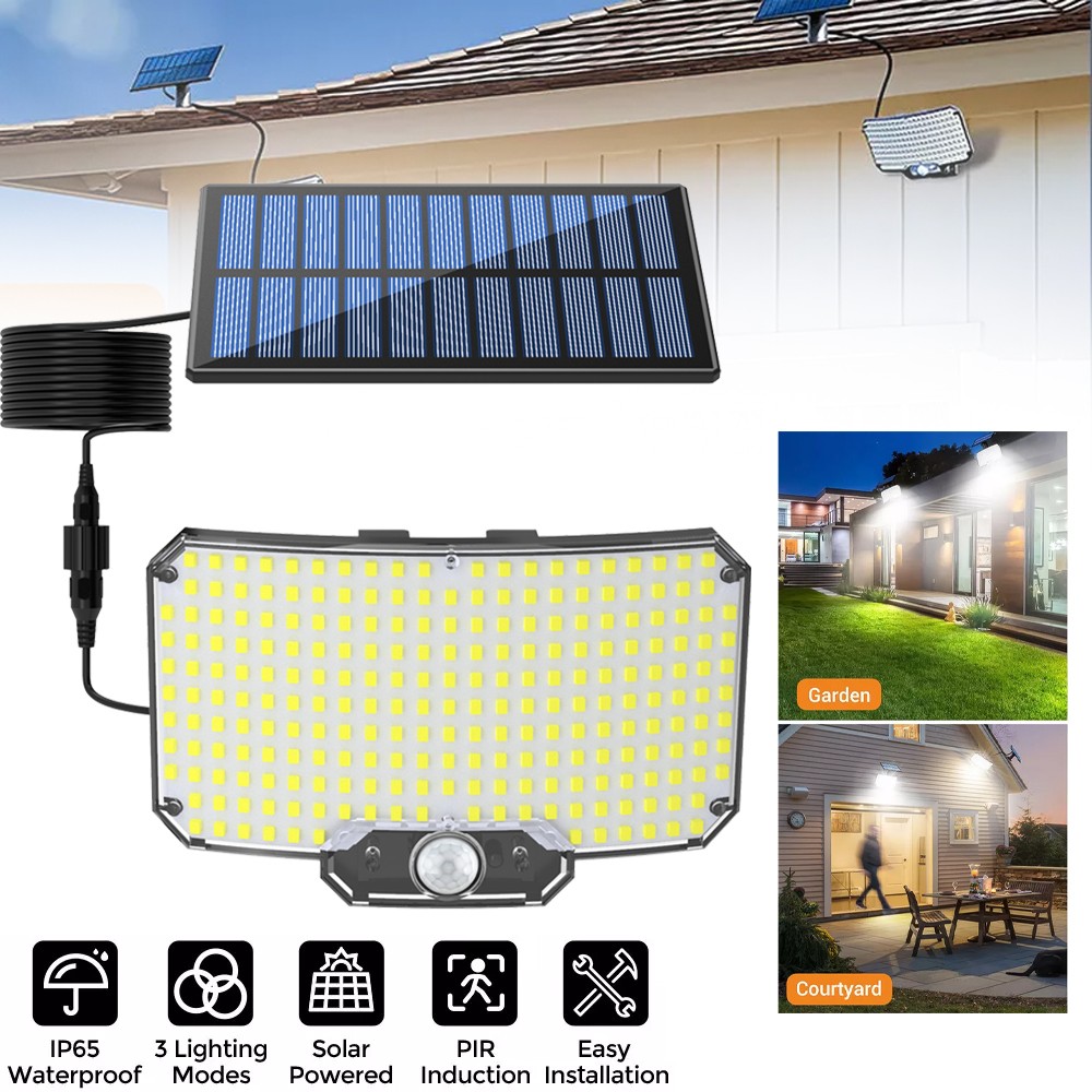 9900000lm LED Solar Street Wall Lights Security Flood Lamp Motion Sensor Outdoor