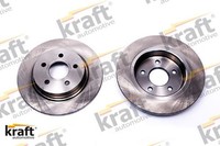 2X Bremsscheibe Kraft 6052206 2 Bremsscheiben Hinterachse Hinten