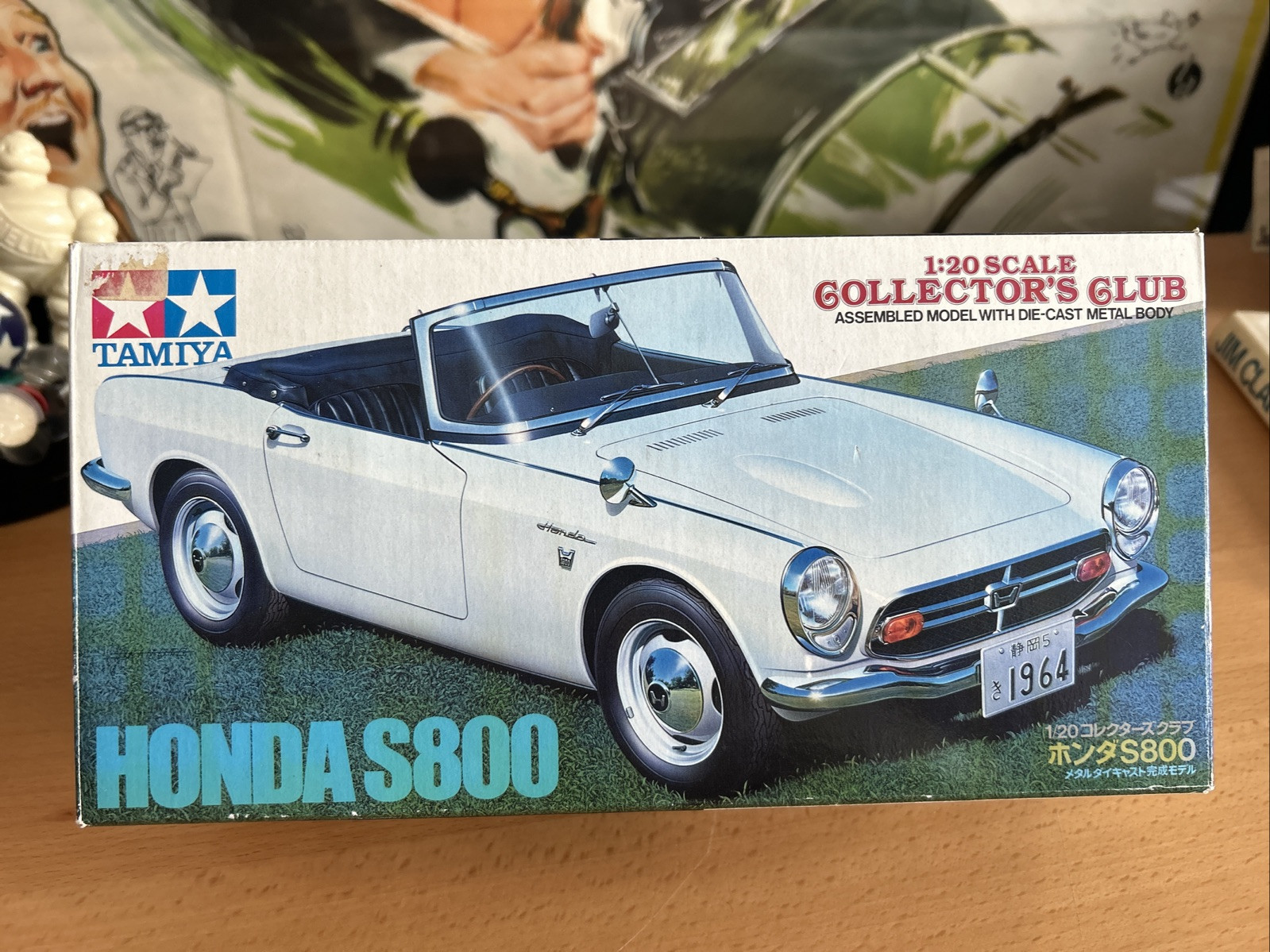 タミヤ ホンダ S800 1/20 ホワイト 完成品 S800 TAMIYA 1⁄20 (White