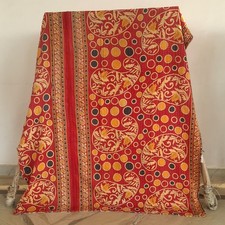 Vintage Indian Kantha Throw Single Quilt Handmade 1 Pc Blanket Rally Gudari