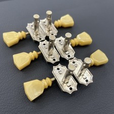 Kluson Gibson Deluxe Double Ring Keystone 3x3 Guitar Tuners Used Brass Posts