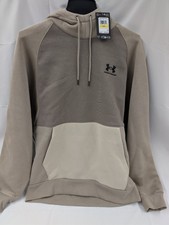 Under Armour Men  s Icon Colorblocked Heavyweight Hoodie Size Medium - New