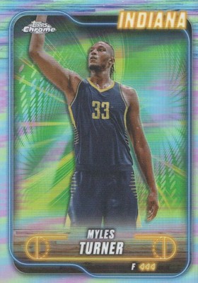 2024-25 Topps Chrome Refractors #38 Myles Turner - BSK