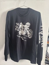 Vintage Screen Stars Wizard Biker Long Sleeve Large 