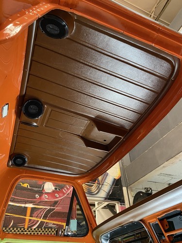 1967-72 Ford pickup custom headliner Fiberglass F100, speaker, sun visor,