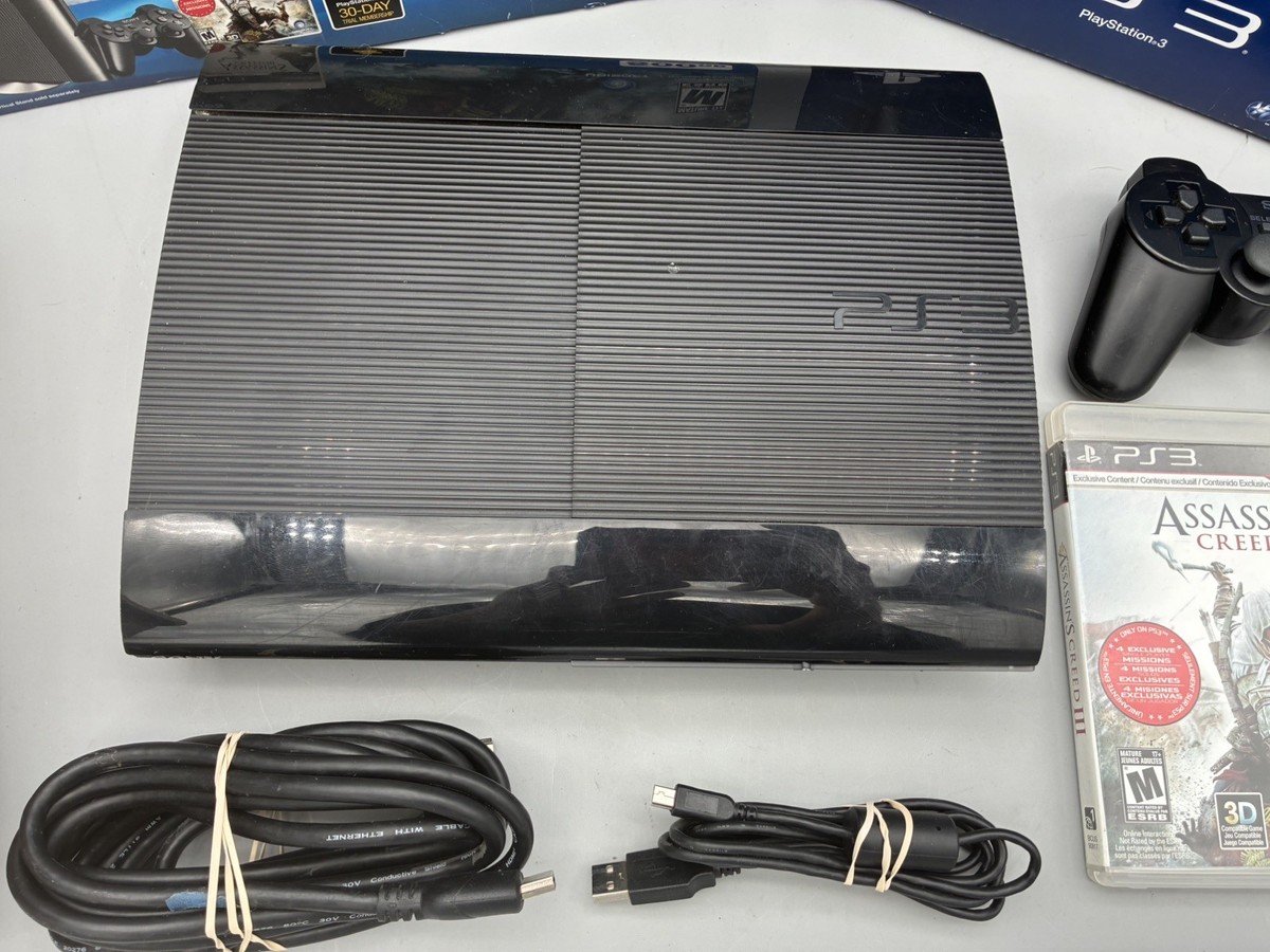 Sony Playstation 3 Super Slim Assassin's Creed III Bundle 500GB