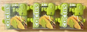 NEW Joie MSC Green Cactus Taco Holders 3 Sets 12 Holders NIP