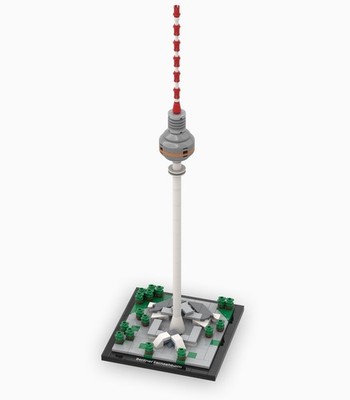 BRYX Berliner Fernsehturm Klemmbausteine Monument 224 Teile Konstruktion 240101