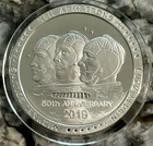2019 Apollo 11 50Th Anniversary 1  oz .999 Silver  Collins, Armstrong, Aldrin.