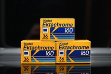 Kodak Ektachrome 160 Tungsten 35mm Film RARE EXPIRED UNUSED SEALED 1990 3 AVAIL