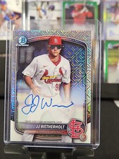 2025 Bowman Chrome Mega Box JJ Wetherholt Prospect Auto Mojo Refractor #BMA-JW
