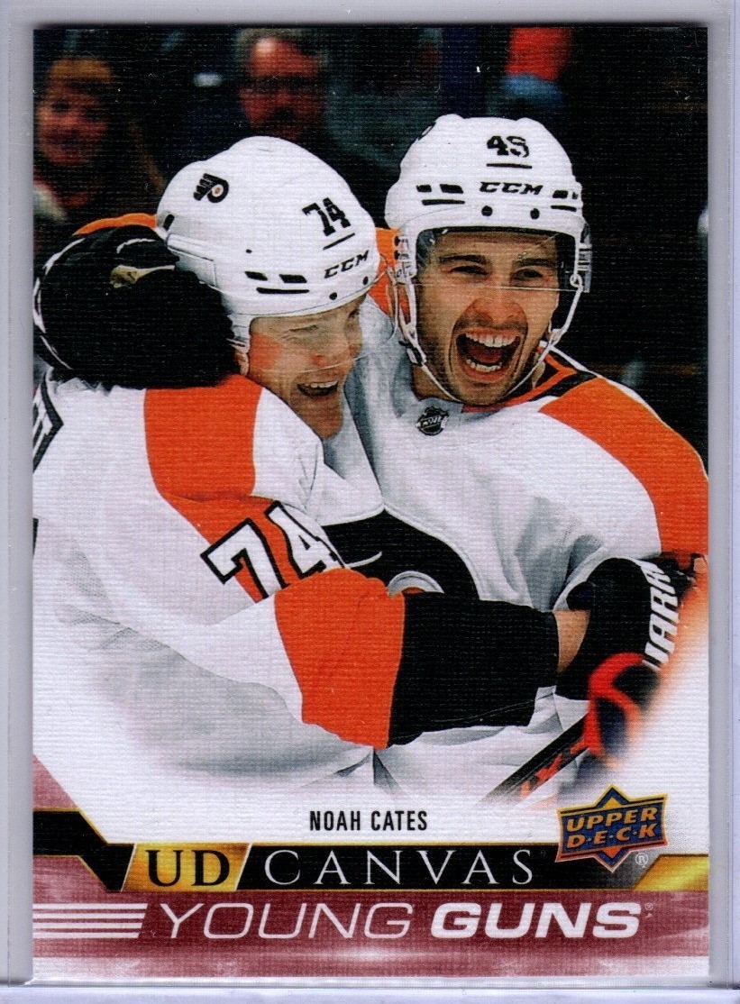 2022/23 Upper Deck Series 1 Noah Cates Canvas Young Guns Card C95