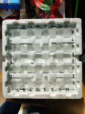 Schachspiel Komplett aus Glas. Figuren Klar und Milchig