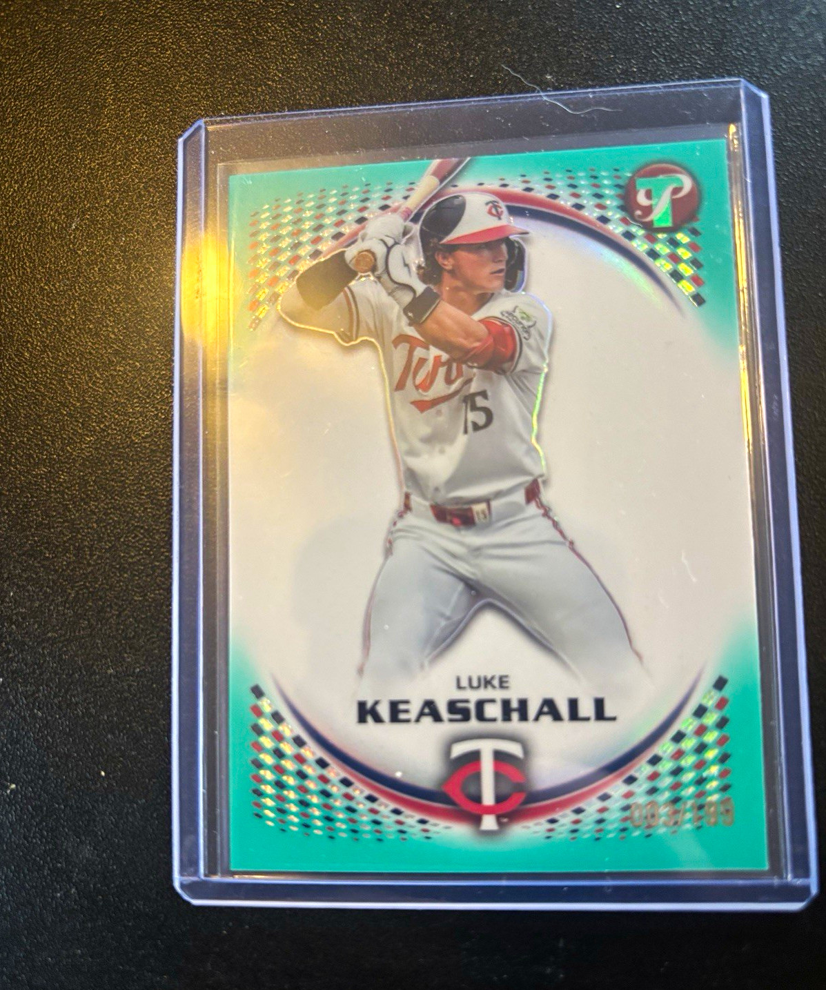 Topps 2026 Pristine Luke Keaschall Minnesota Twins Aqua Refractor RC /199