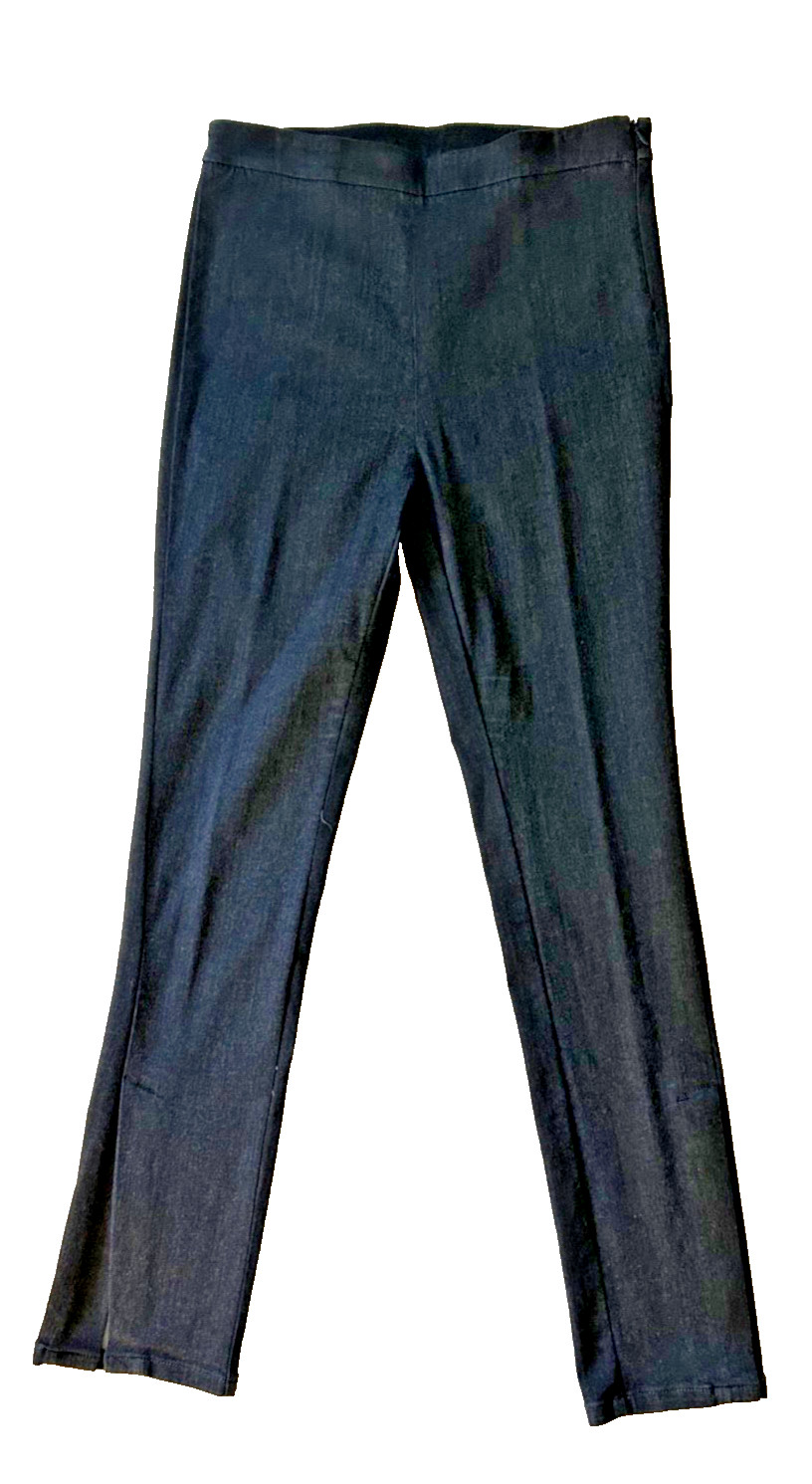 Straight Leg Jeans  with Large Vent at Hem, Side Zip, Massimo Dutti, Size 12 image 2
