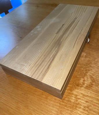 Kamikoto 15.5  Wooden Box Case Only NO KNIVES W/O Foam Insert,Removable Grn Felt