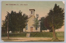 Vintage New Foundland NJ M.E. Church Postcard by Artino Printed Germany