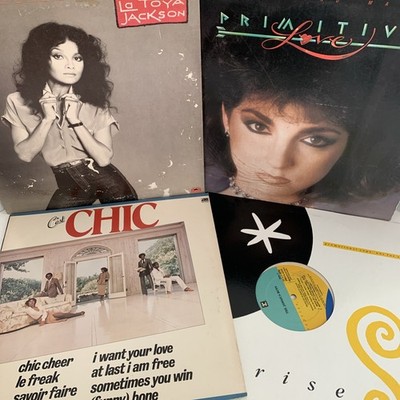 Vintage Vinyl Lot ~ C'est Chic Miami Sound LaToya Jackson Jamaica Boys