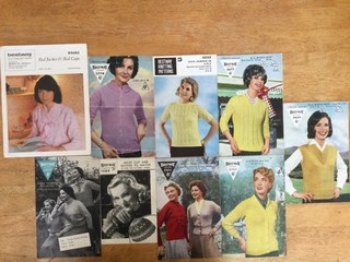 9 Vintage Original Womens Knitting Patterns Bestway 1940’s/50’s/60’s