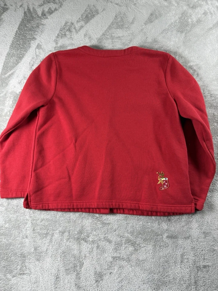 Sudadera Breckenridge Navidad Snap Up Pequeña M Y2K Años 90 De Colección Abuela Núcleo Foto 2 de 4