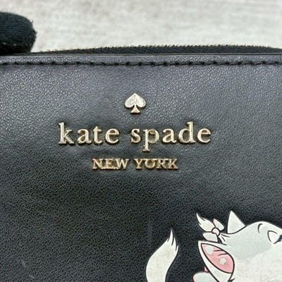 Kate Spade x Disney Aristocats Marie Cat Mini Wallet Black Used