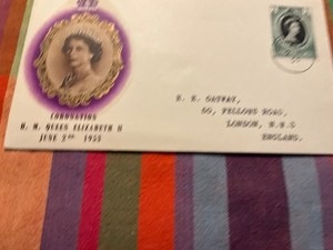 1953 QEII Coronation Dominica   Cover