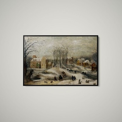 Pieter Bruegel the Elder - Winter Landscape - Art Print on Paper or Canvas
