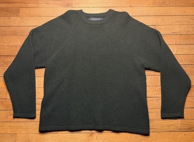 Vintage 90 s Abercrombie & Fitch Lambswool Authentic Issue Crewneck Green Size L