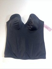 Jezebel NWT Embrace Bustier 38C Black Strapless Corset Bra