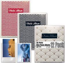 48 Photo Mini Photo Album, 4 X 6 Inch, Pack of 12, Clear View Cover with Removab