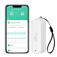 WiFi Hygrometer Thermometer Sensor: Wireless Smart Temperature Humidity Monit...
