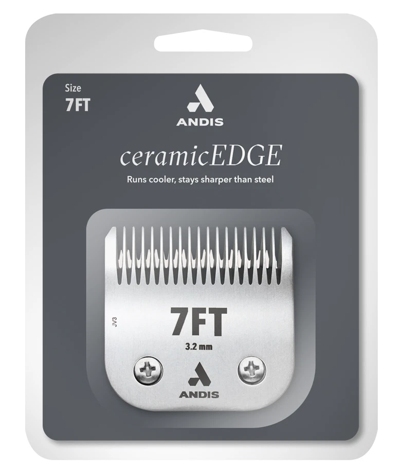 Andis CeramicEdge 7FT (7FC) BLADE*Fit AGC,Oster A5,Wahl KM Clippers*Pet Grooming