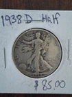 1938 Walking Liberty Half Dollar Key Date