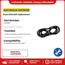 Electrolux 134719300 Dryer Drive Belt replacement