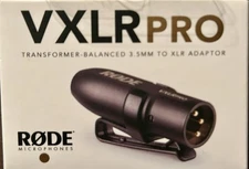 Rode VXLR Pro 3.5mm TRS to XLR ADAPTER - NEW - PERFECT CIRCUIT
