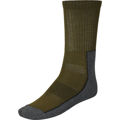 Seeland Field Merino Sock - 3Pack - Pine Green/Dark Grey