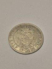 1900 Half Crown Queen Victoria Head Coin