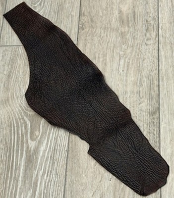 Mahogany brown Genuine Shark Hide Skin Sharkskin Leather exotic Fish Tanned 268
