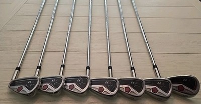 Mens T11 Powerback Golf Clubs Iron Set #4-#9 & SW Regular Flex Steel 