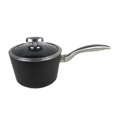 Scanpan Pro IQ Saucepan Non Stick Pot with Lid Black & Silver (Made in Denmark)