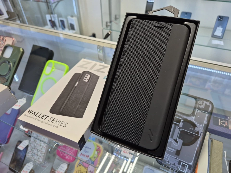 ZIZO Wallet Series Phone Case for Samsung Galaxy A12 Black w/ Card Slot NEW - Image 3 of 4