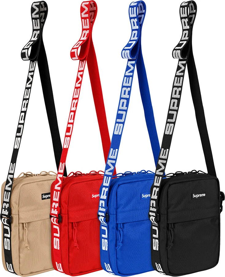 Sac bandoulière Supreme noir/bleu/rouge SS18 (SS18B10) taille unique